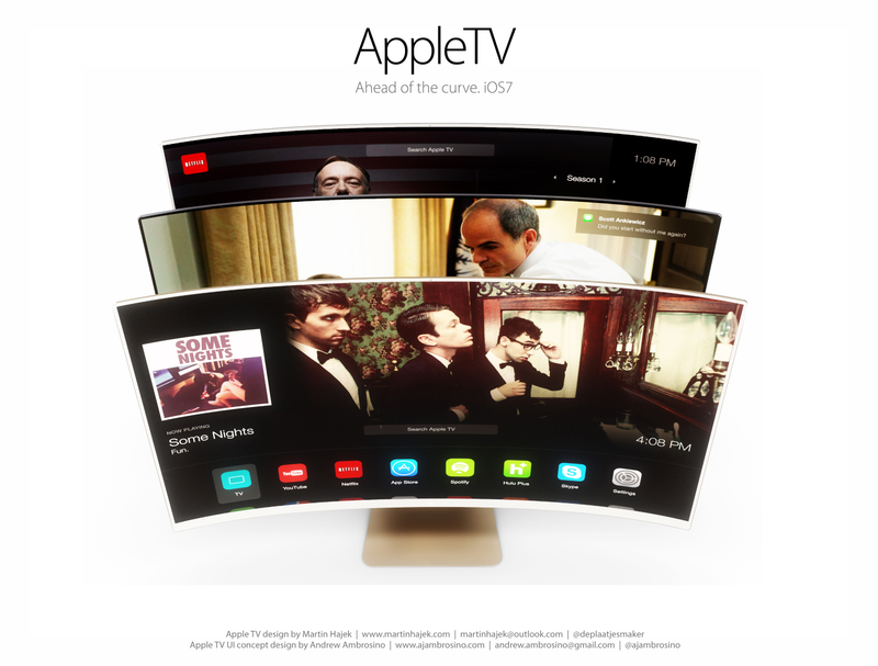 Illustration for article titled I would totally buy this awesome Apple curved HDTV